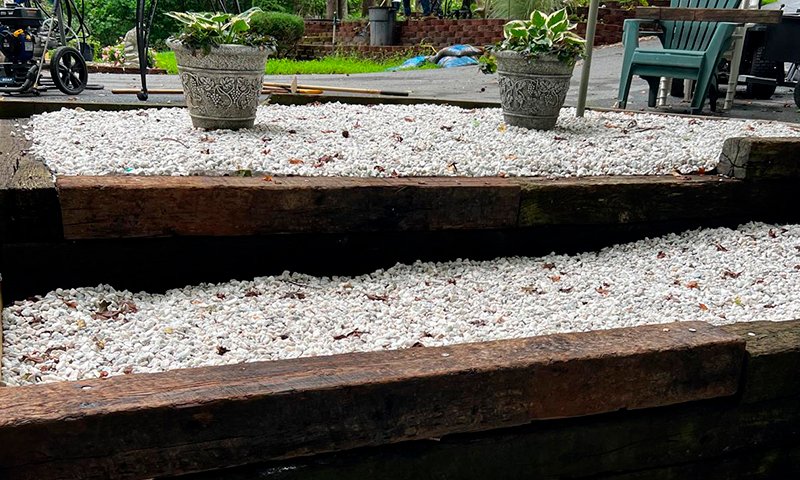 Bay Front terrace retaining wall